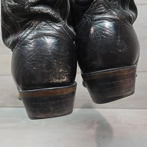 Nocona Mens Leather Western boots shoes sz 8 EE